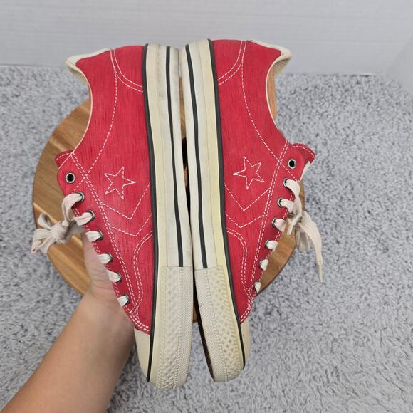 Converse Mens John Varvatos Star Player EV Ox Red Leather Casual Daily Sneaker 9 - Picture 8 of 13